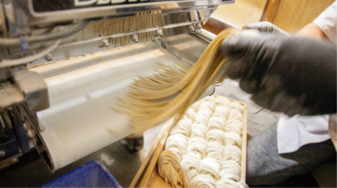 自家製極太麺写真